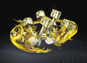 Lubricación en pistones de motor